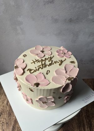 Pastel Flores Espatuladas